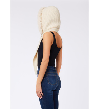 Liu Jo Beige hooded scarf