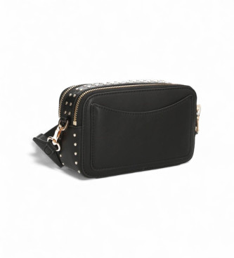 Liu Jo Black studded shoulder bag