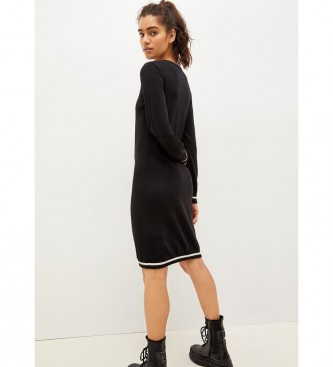 Liu Jo Eco-sustainable black knitted dress