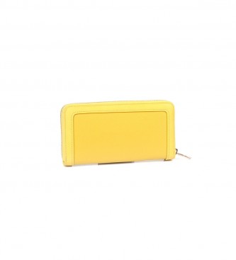 Liu Jo Yellow Logo Wallet -19x10x2.5cm-. 