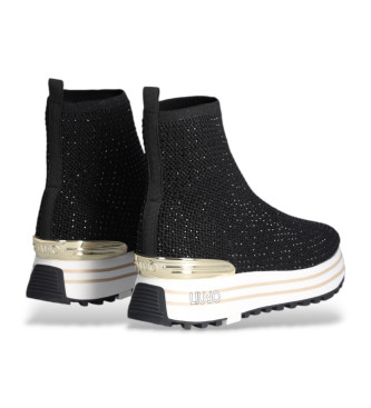 Liu Jo Zapatillas calcetn con strass negro