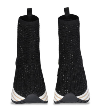 Liu Jo Black rhinestone sock slippers