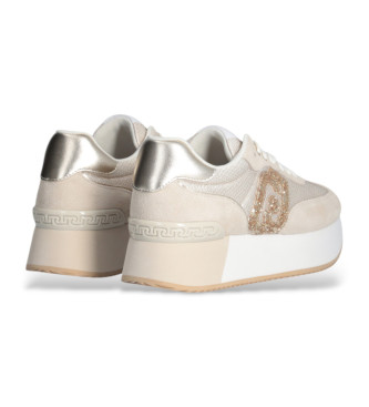 Liu Jo Sneakers con logo glitter oro