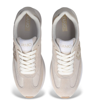 Liu Jo Sneakers con logo glitter oro