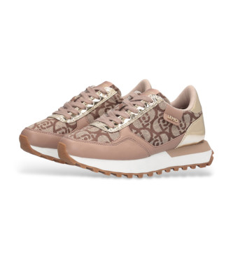 Liu Jo Nude jacquard-trningssko med monogram