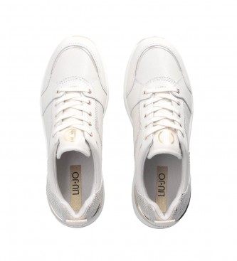 Liu Jo Sneakers con monogramma e zeppa bianca -Altezza plateau 7cm-