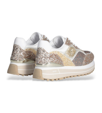 Liu Jo Sneakers con plateau glitter multicolor