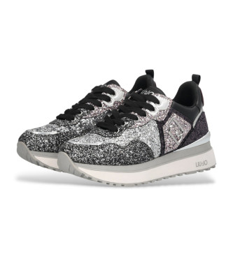 Liu Jo Sportschoenen met plateau en zwarte glitter