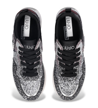 Liu Jo Sportschoenen met plateau en zwarte glitter