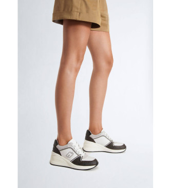 Liu Jo Sneakers Alyssa 10 in pelle multicolore - Altezza zeppa 7cm