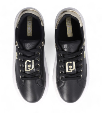 Liu Jo Sneakers in pelle con dettaglio craquel nero
