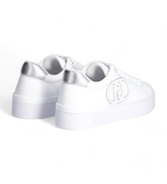 Liu Jo Skórzane buty sportowe z dużym białym logo