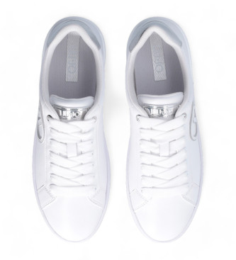 Liu Jo Leren sportschoenen met groot wit logo
