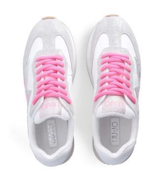 Liu Jo Sneakers i lder Dreamy 03 hvid, slv -Platformhjde 5 cm