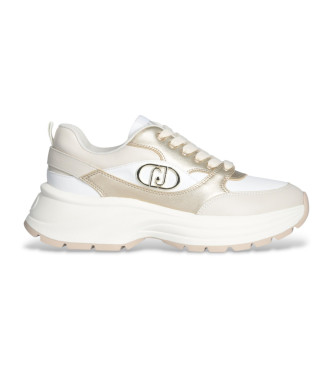 Liu Jo Leren sportschoenen Eva 06 wit, goud