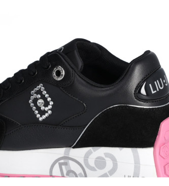 Liu Jo Sneaker in pelle nera con logo