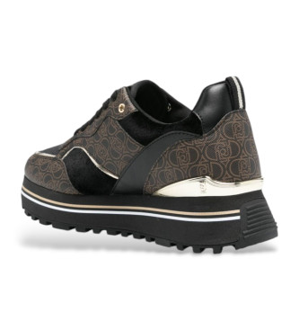 Liu Jo Sneakers Maxi Wonder 73 in pelle nera