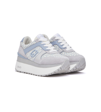 Liu Jo Sneakers Maxi Wonder Plus 02 in pelle blu