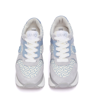 Liu Jo Sneakers Maxi Wonder Plus 02 in pelle blu