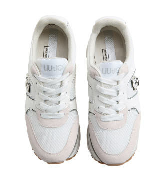Liu Jo Sneakers Maxi Wonder Plus 02 in pelle bianca