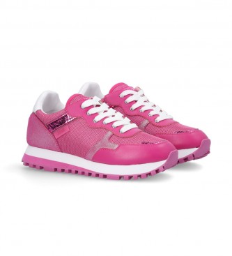 Liu Jo Leather sneakers Wonder 01 Pink