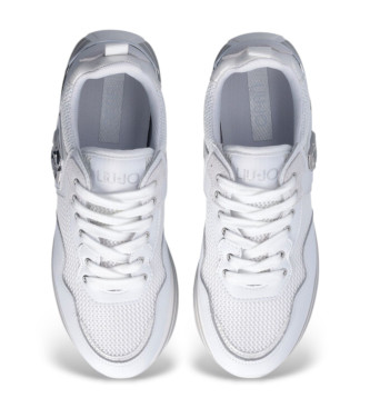 Liu Jo Leather and mesh trainers with white platform