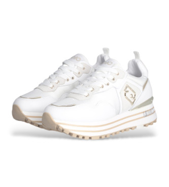 Liu Jo Sneakers in pelle e nylon con plateau bianco