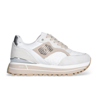 Liu Jo Platform trainers with white floral embroidery