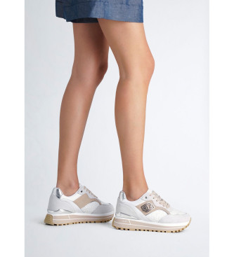 Liu Jo Platform trainers with white floral embroidery