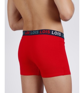 Lois Jeans Kratke hlače / bokserice Kovinska darilna škatla rdeča