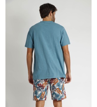 Lois Jeans Pyjama Top Short Sleeve Dynamic blue