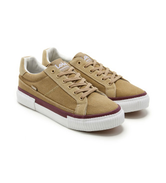 Lois Jeans Beige canvas casual trainers
