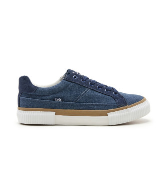 Lois Jeans Navy canvas casual trainers