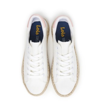Lois Jeans Classiche sneakers in tela bianca