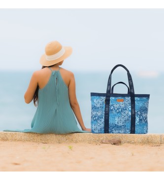 Lois Jeans Blue beach bag