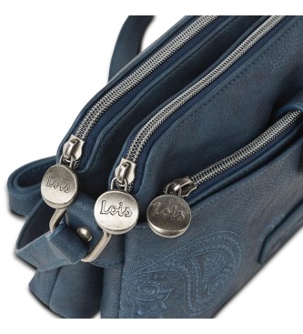 Lois Jeans Dvojna torba za čez ramo 302693 mornarsko modra barva