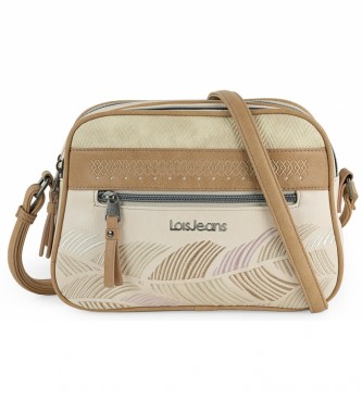 Lois Galatea shoulder bag beige, brown - 26x18x7cm
