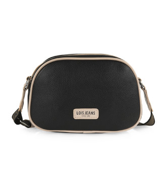 Lois Jeans Bolso Bandolera doble compartimento 319383  negro