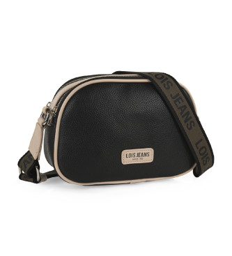 Lois Jeans Bolso Bandolera doble compartimento 319383  negro