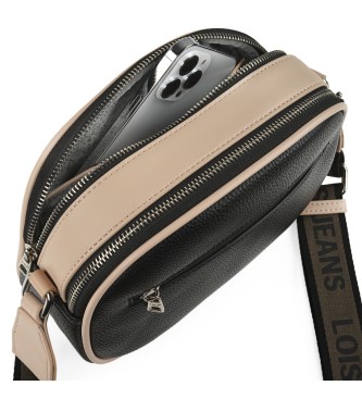 Lois Jeans Bolso Bandolera doble compartimento 319383  negro