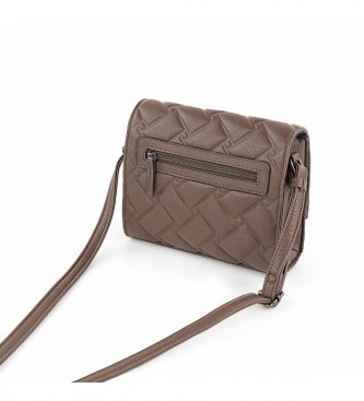 Lois Jeans LOIS shoulder bag 316885 dark brown colour
