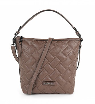 Lois Jeans Shoulder bag with additional shoulder strap LOIS 316870 colour dark brown
