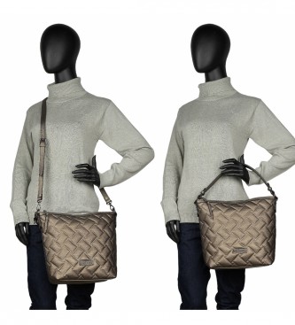 Lois Jeans Shoulder bag with additional shoulder strap LOIS 316870 dark silver colour