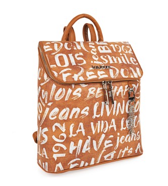 Lois Jeans Backpack bag 316399 camel colour