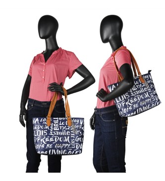 Lois Jeans Shopper bag 316381 navy blue colour