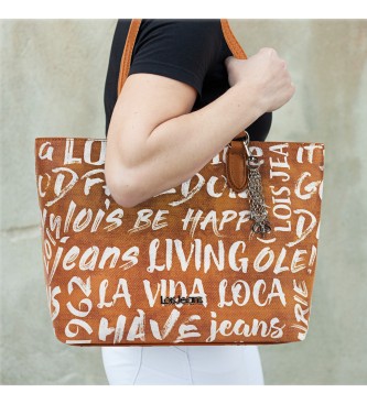 Lois Jeans Shopper bag 316381 camel colour