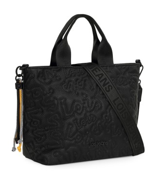 Lois Jeans Shopper-taske med skulderrem 315781 sort farve