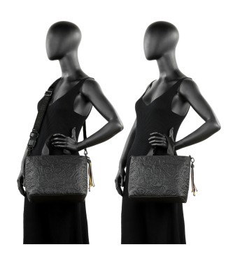 Lois Jeans Shopper bag with shoulder strap 315781 black colour