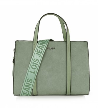 Lois Jeans Shopper tas groen -27x20x11,5cm