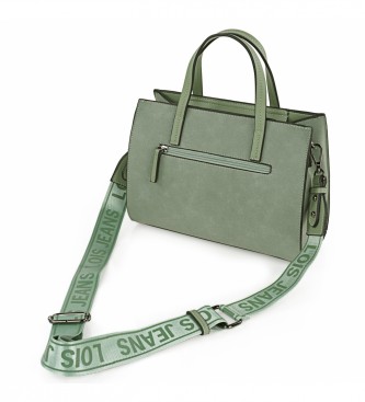 Lois Jeans Shopper tas groen -27x20x11,5cm